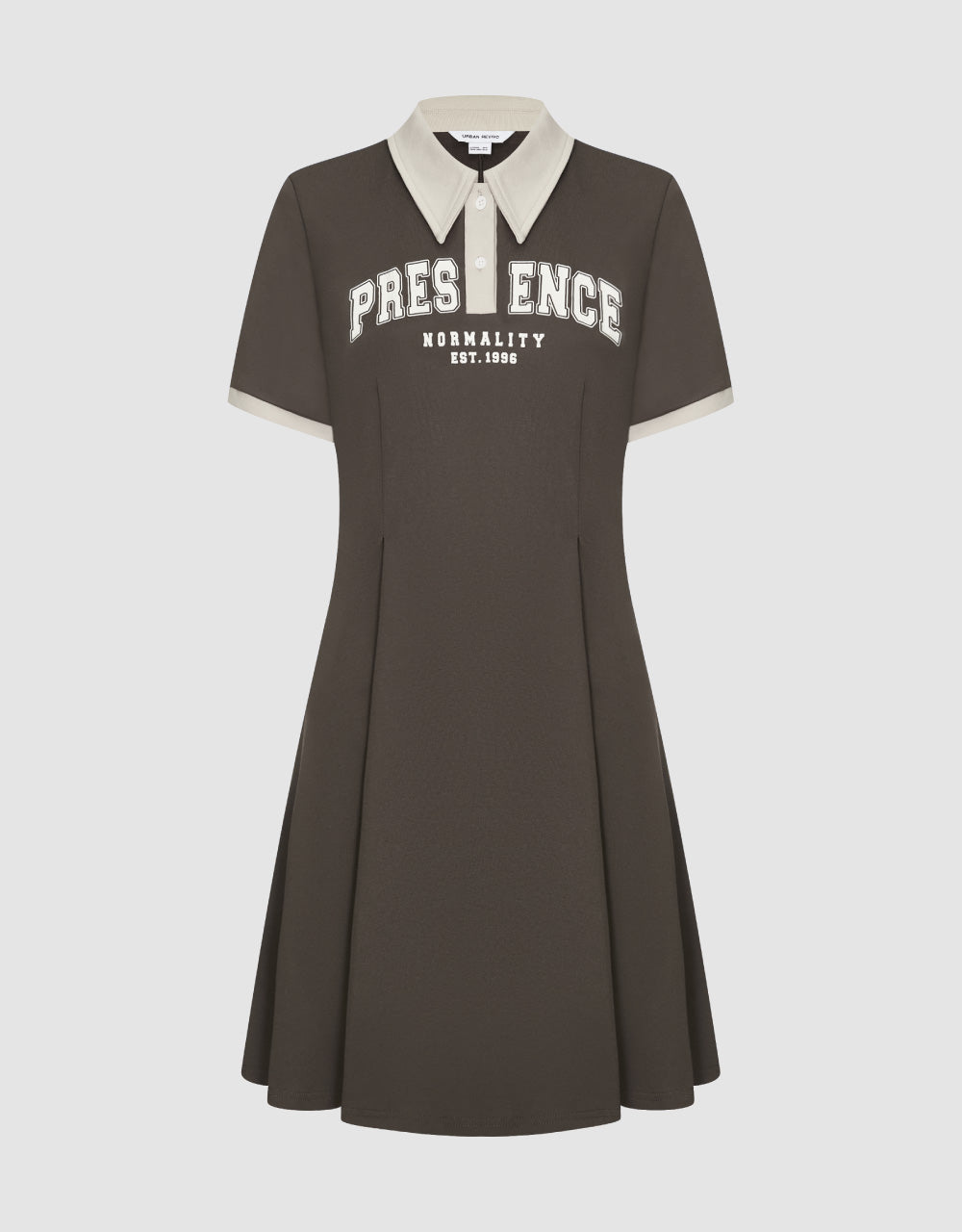 Letter Printed Polo Dress