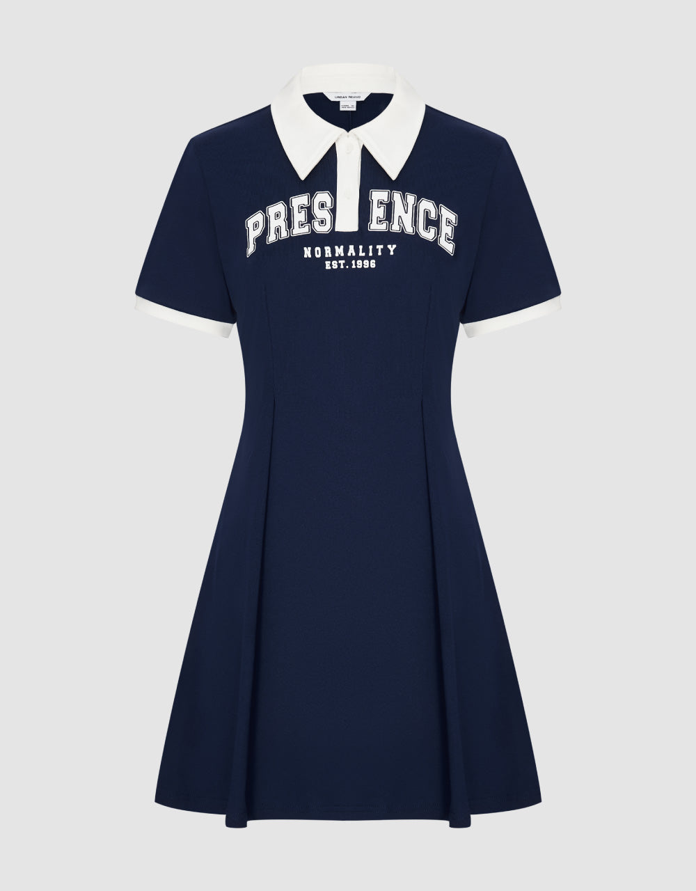 Letter Printed Polo Dress