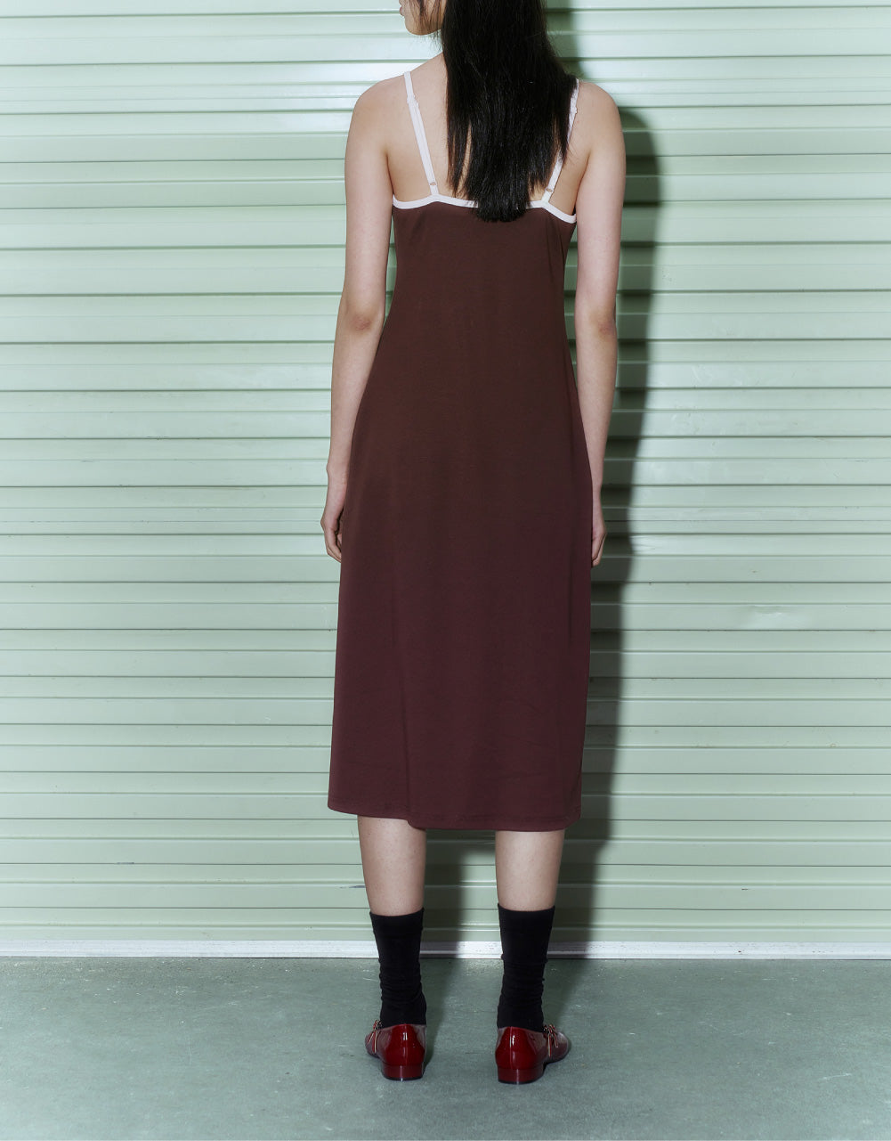 Sleeveless Letter Print Midi Dress