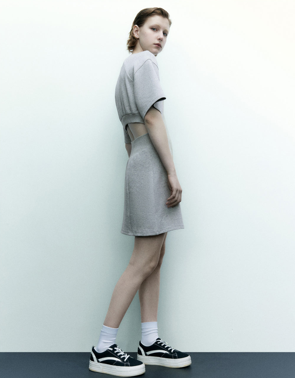 Racer Straight Knitted Dress