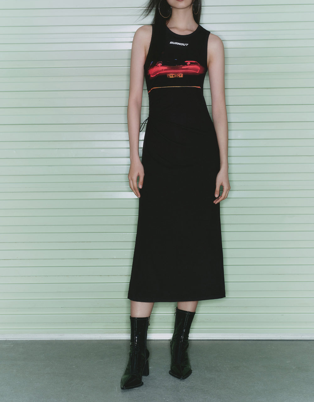 Racer Sleeveless Skinny-Fit Dress