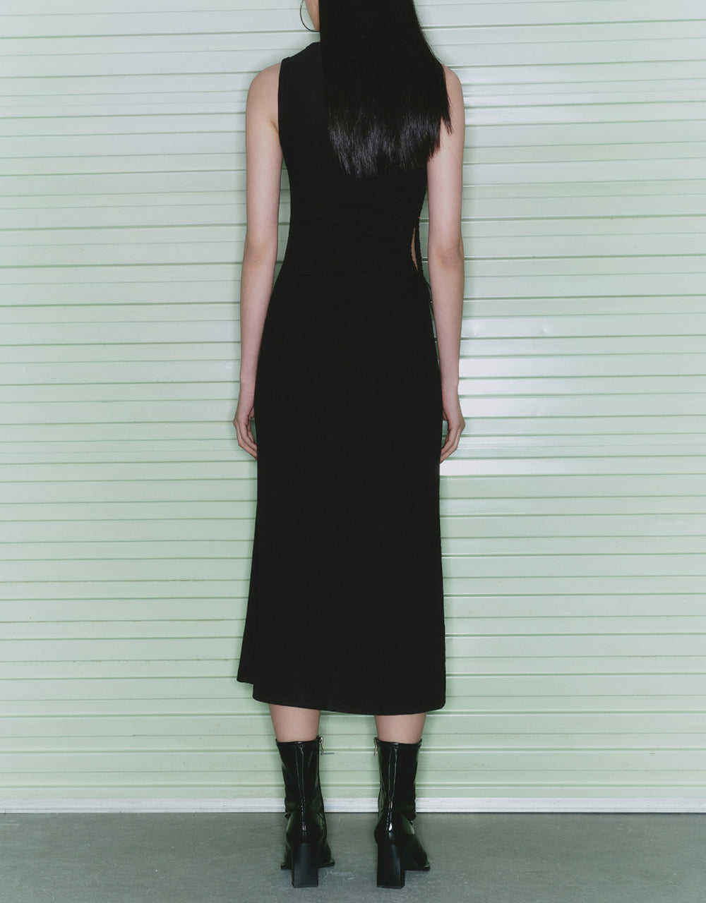 Racer Sleeveless Skinny-Fit Dress