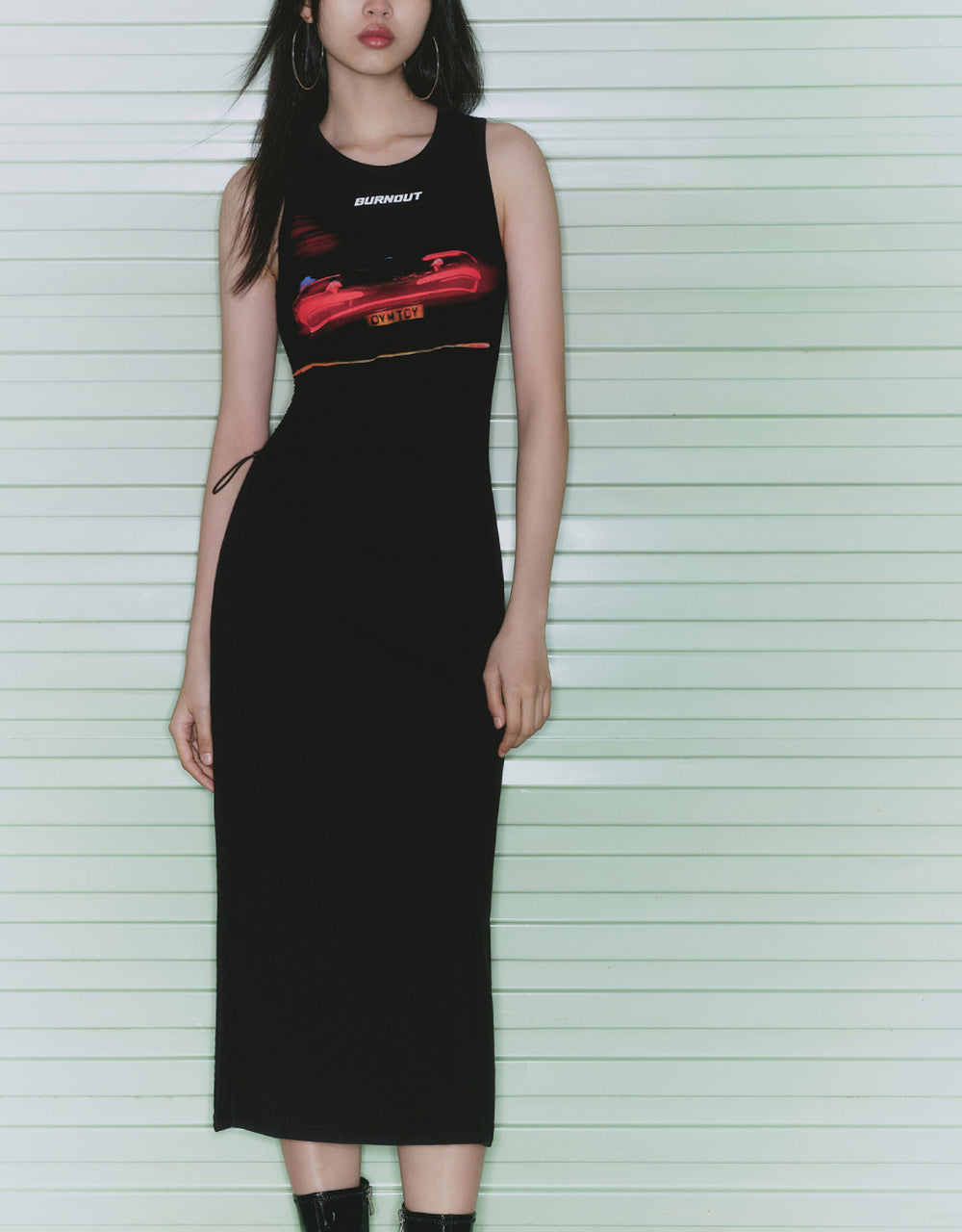 Racer Sleeveless Skinny-Fit Dress