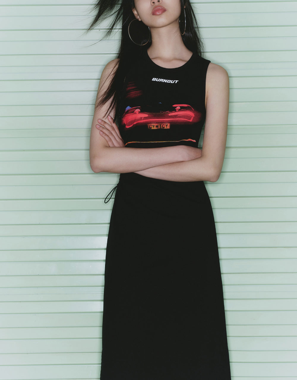 Racer Sleeveless Skinny-Fit Dress