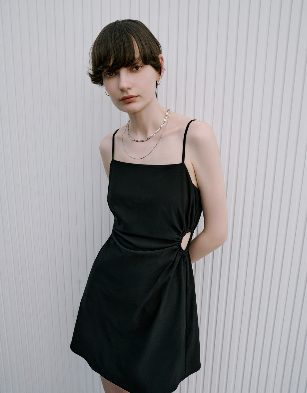 Sleeveless Cut-Out Skinny Dress