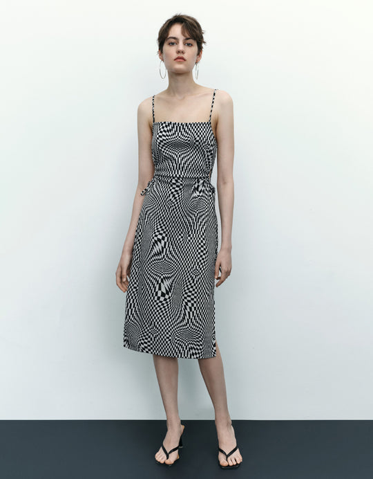 Argyle Printed Cami Dress