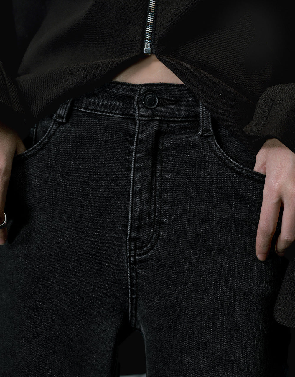 Frayed Hem Flare Jeans