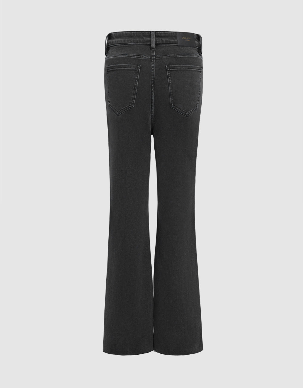 Frayed Hem Flare Jeans
