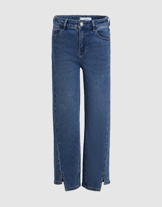 Split Hem Straigh Jeans
