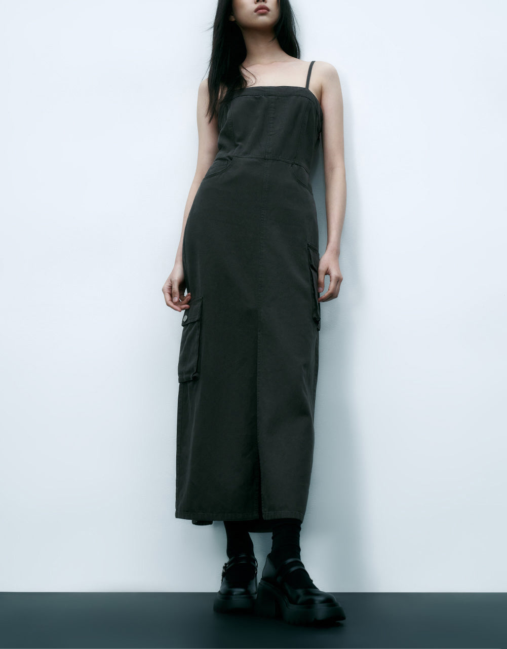 Utilities Sleevless U Neck Denim Dress