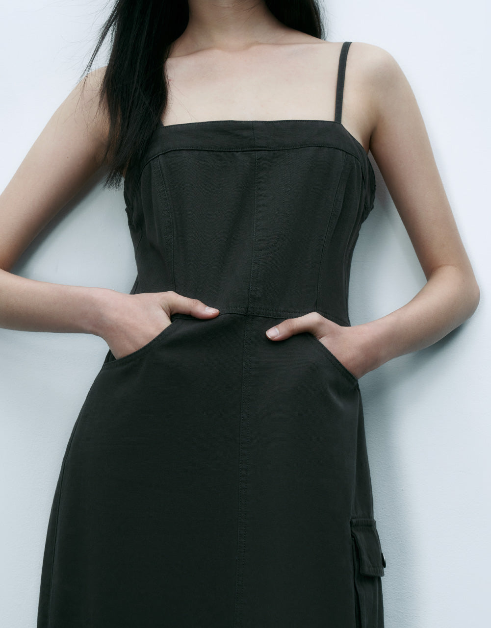 Utilities Sleevless U Neck Denim Dress