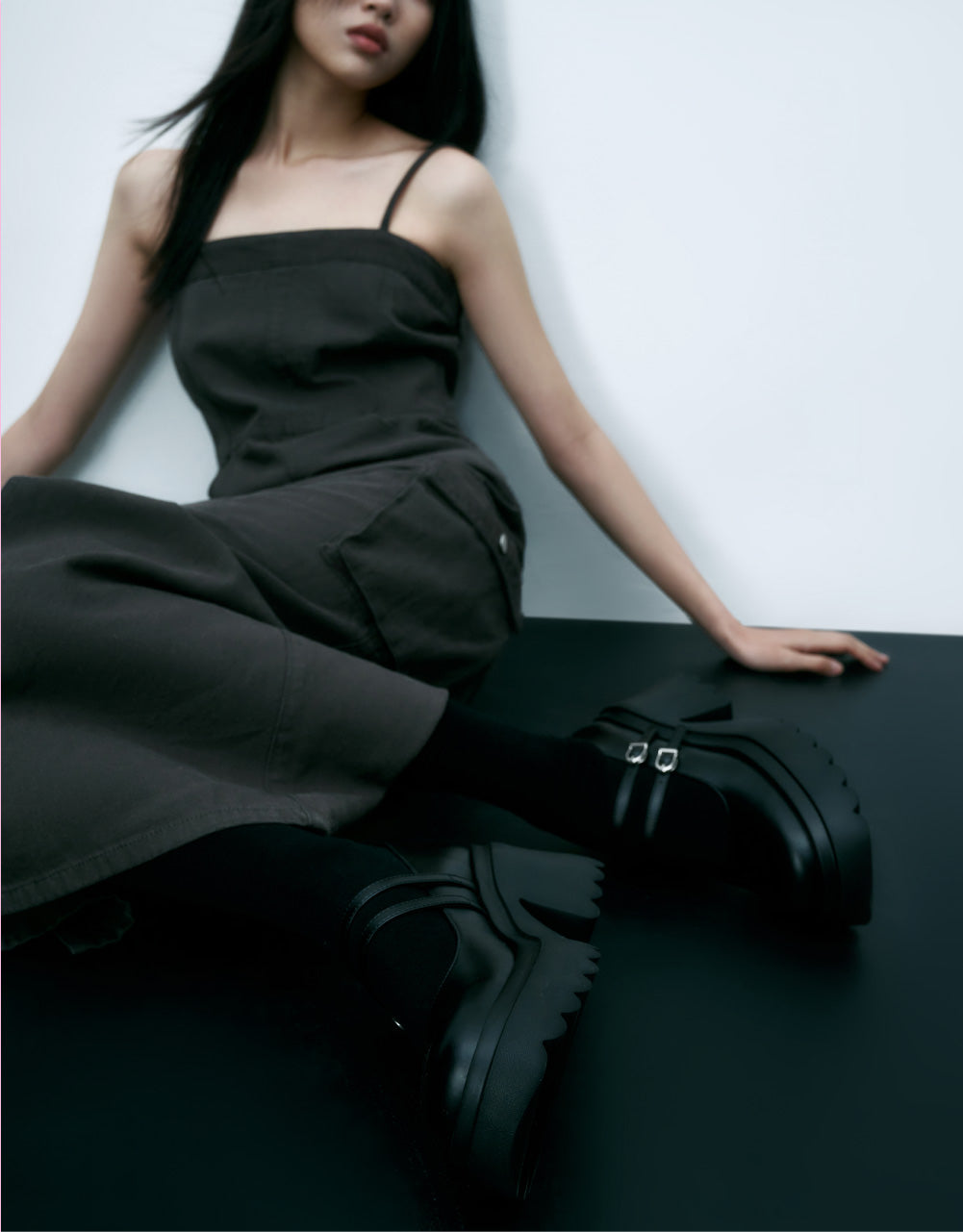 Utilities Sleevless U Neck Denim Dress