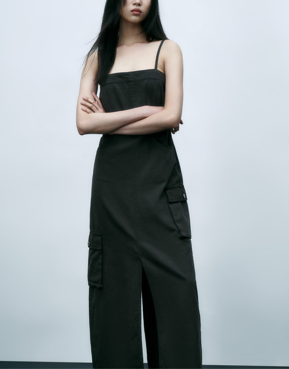 Utilities Sleevless U Neck Denim Dress