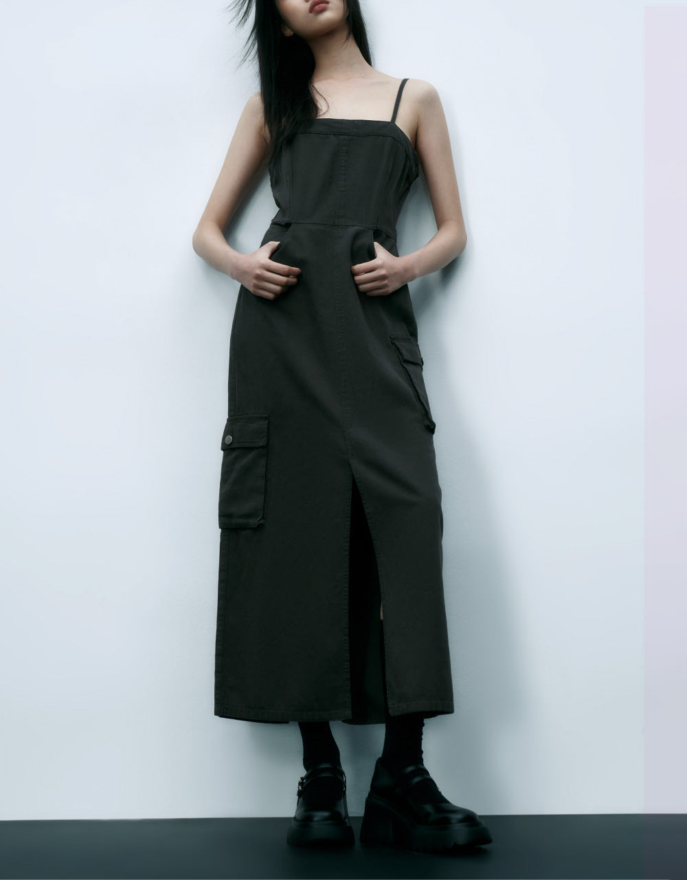 Utilities Sleevless U Neck Denim Dress
