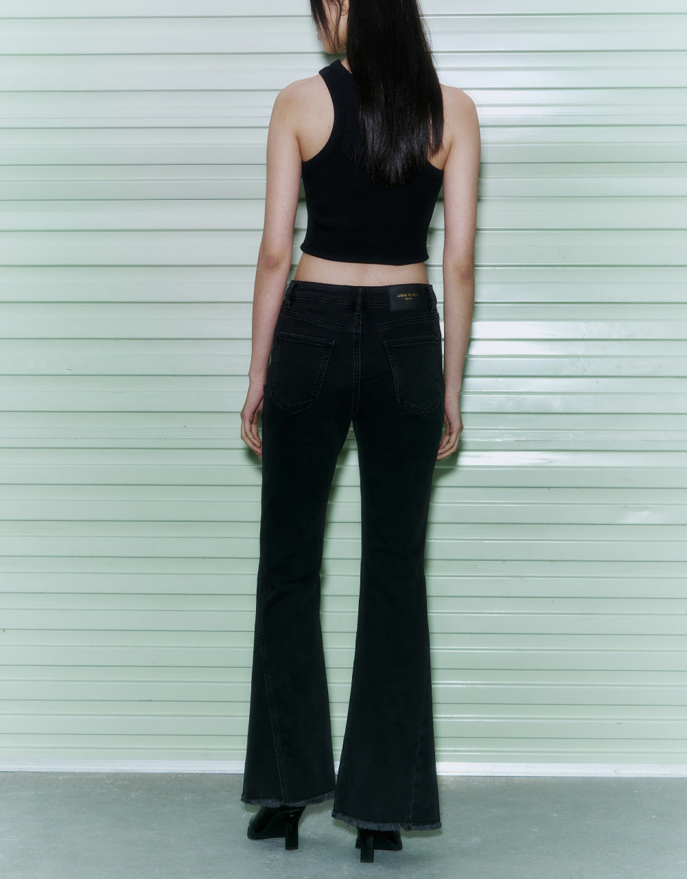 Mid-Waist Flare Jeans