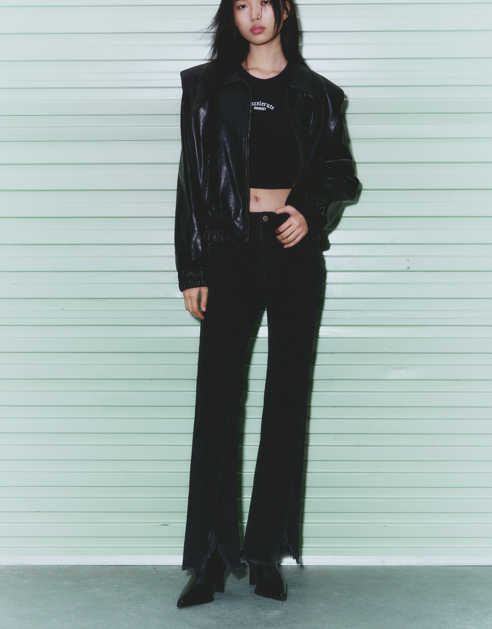 Mid-Waist Flare Jeans