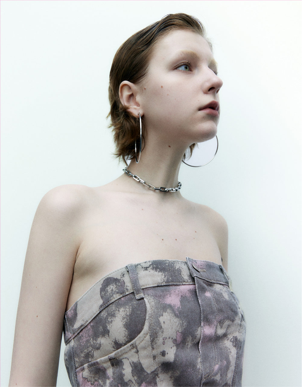 Camouflage Tube Denim Shirt