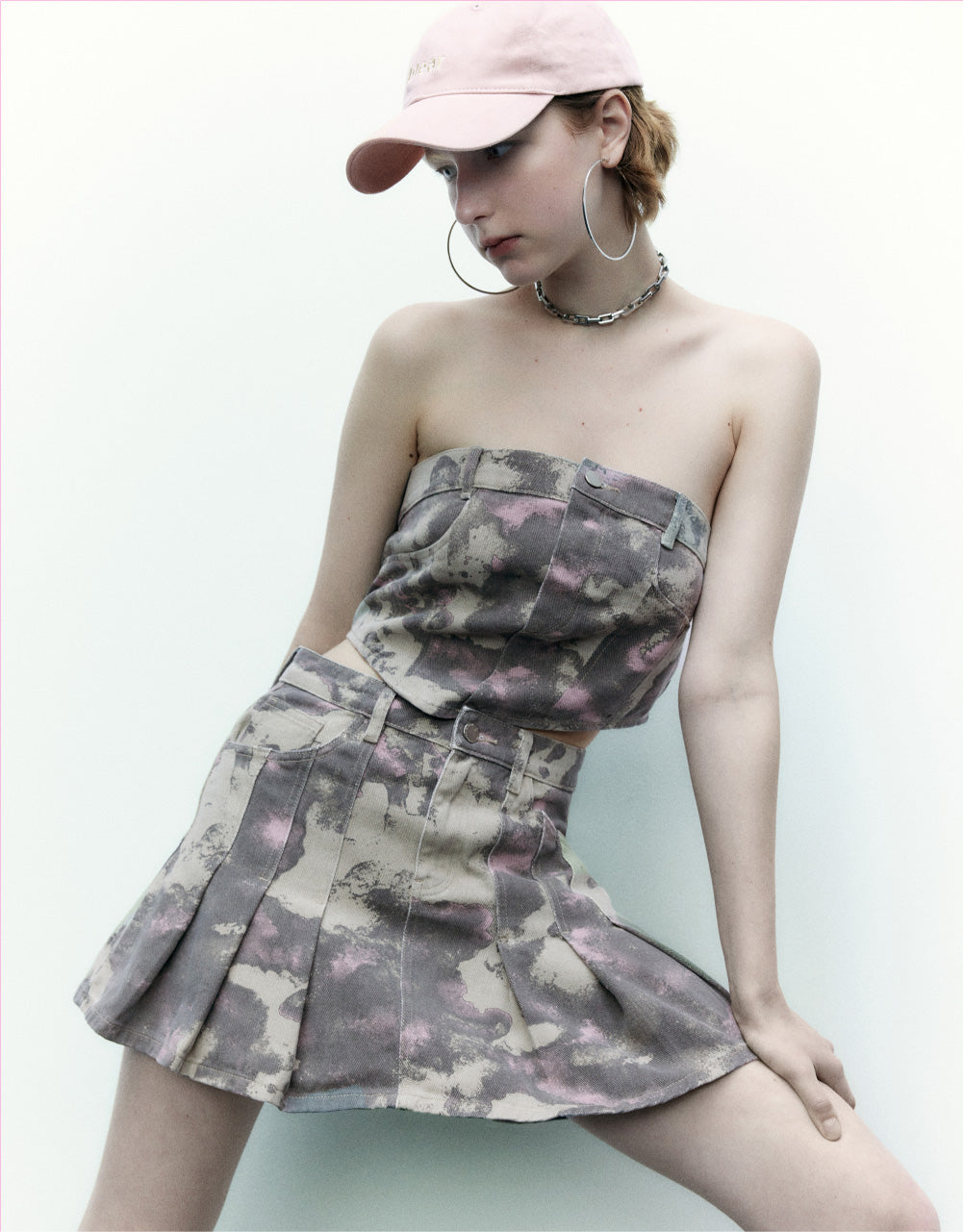 Camouflage Tube Denim Shirt