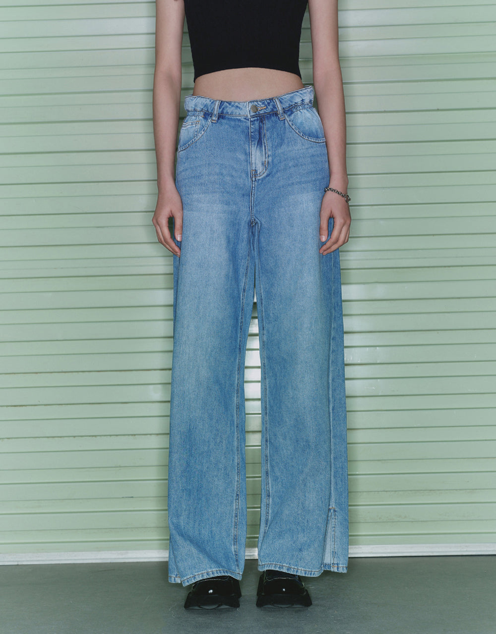 Split Hem Jeans