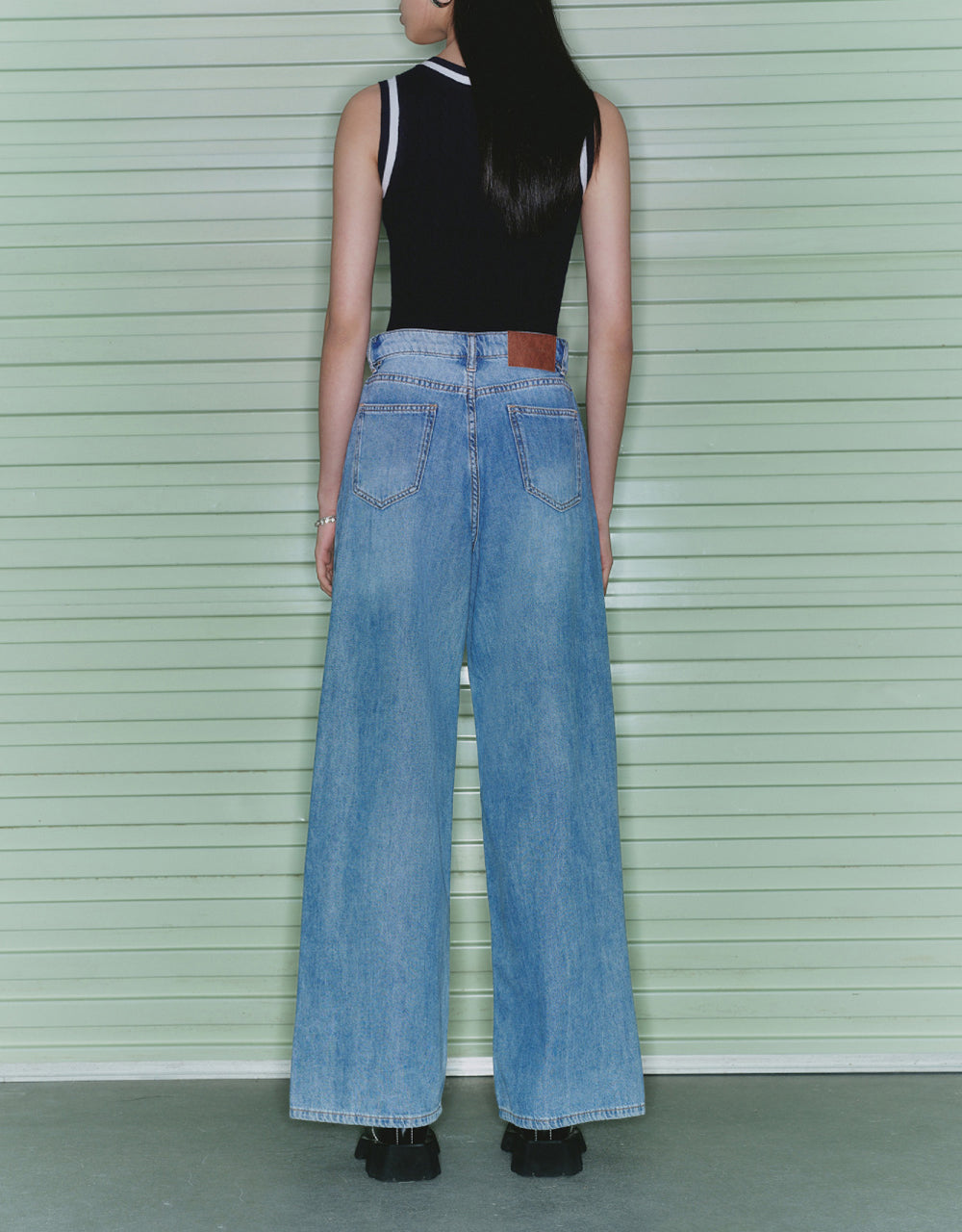 Split Hem Jeans