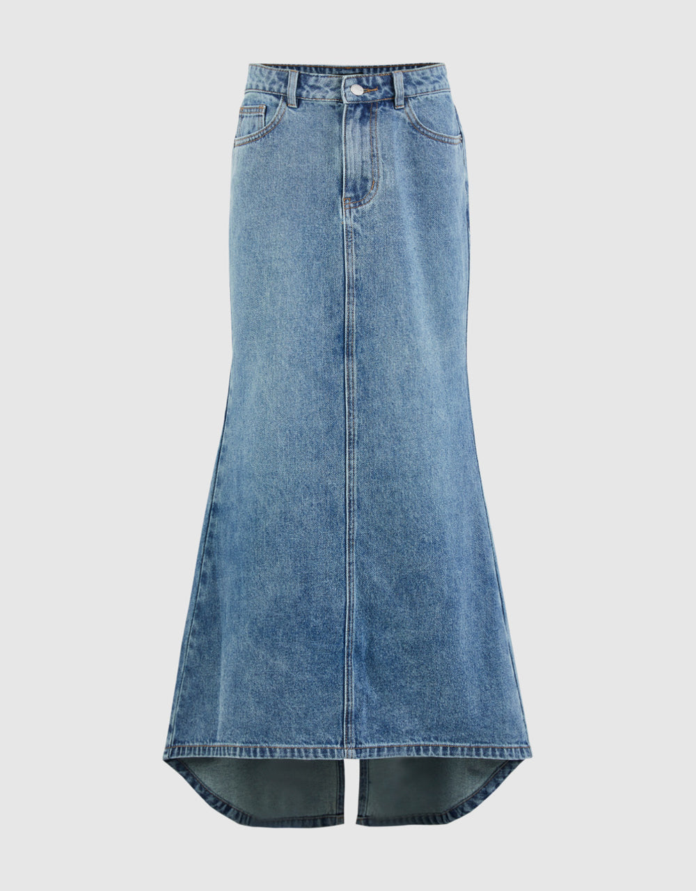 Split Midi Fishtail Skirt