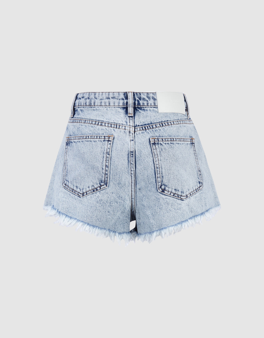 Raw Hem Denim Shorts