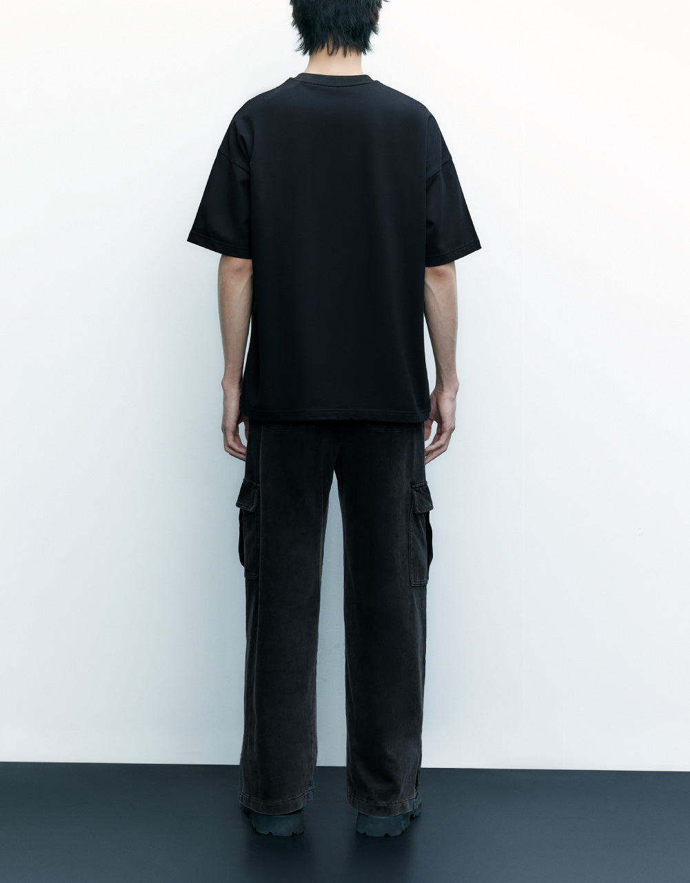 Drawstring Waist Wide-Leg Jeans