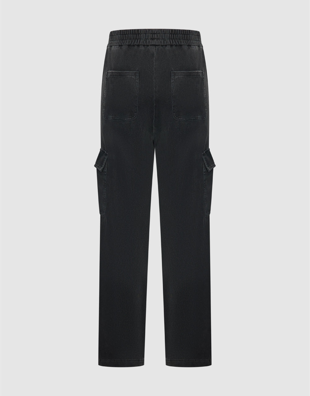 Drawstring Waist Wide-Leg Jeans