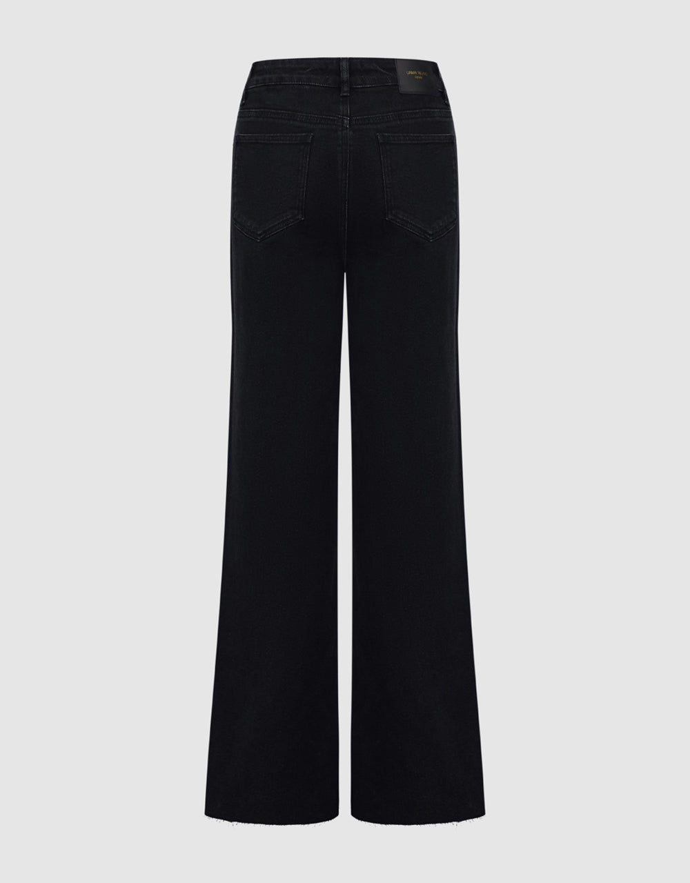Raw Hem Straight Jeans