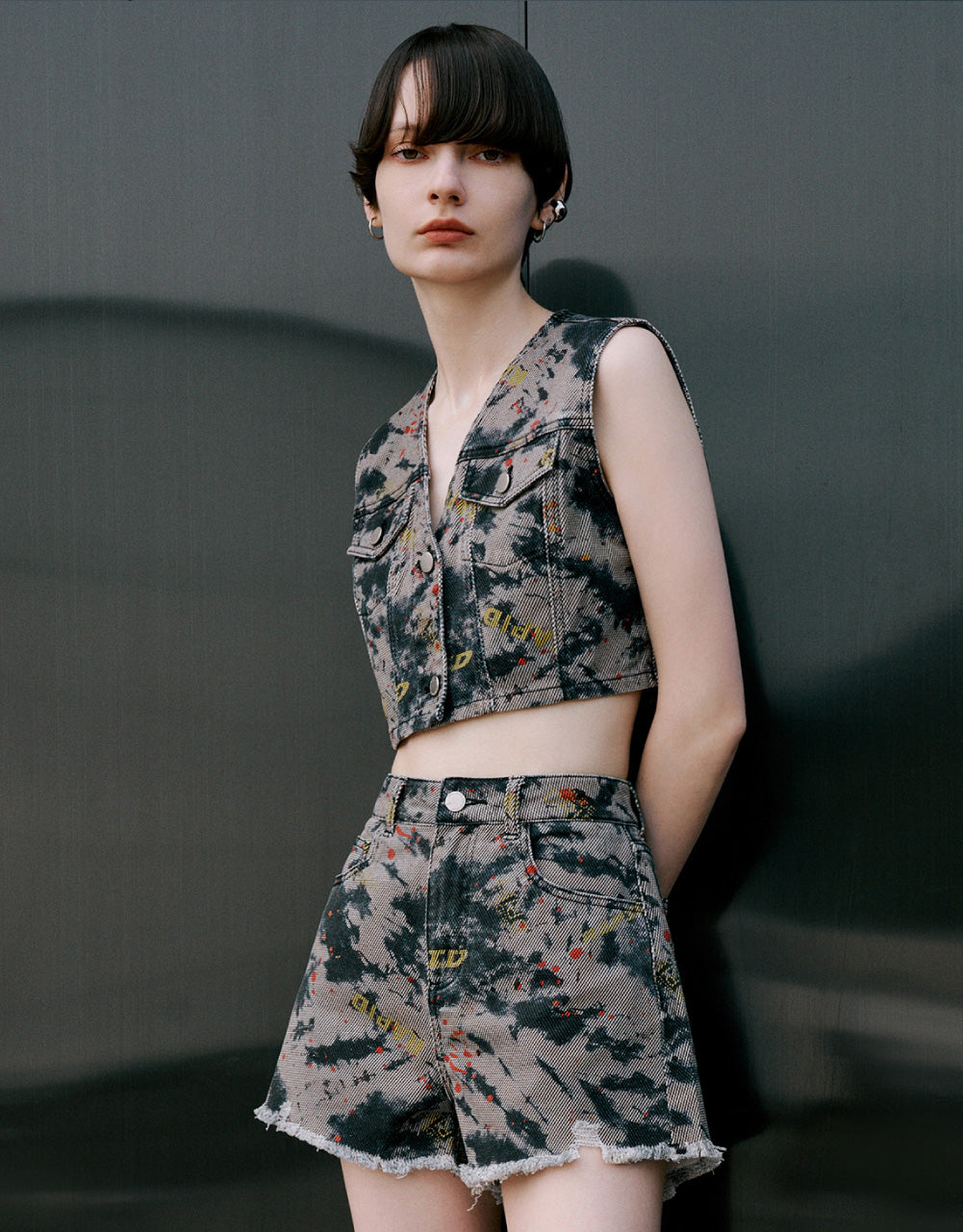 Camouflage Denim Vest