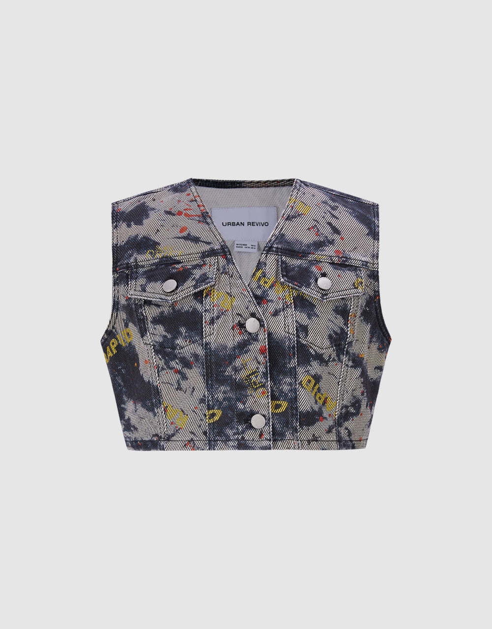 Camouflage Denim Vest