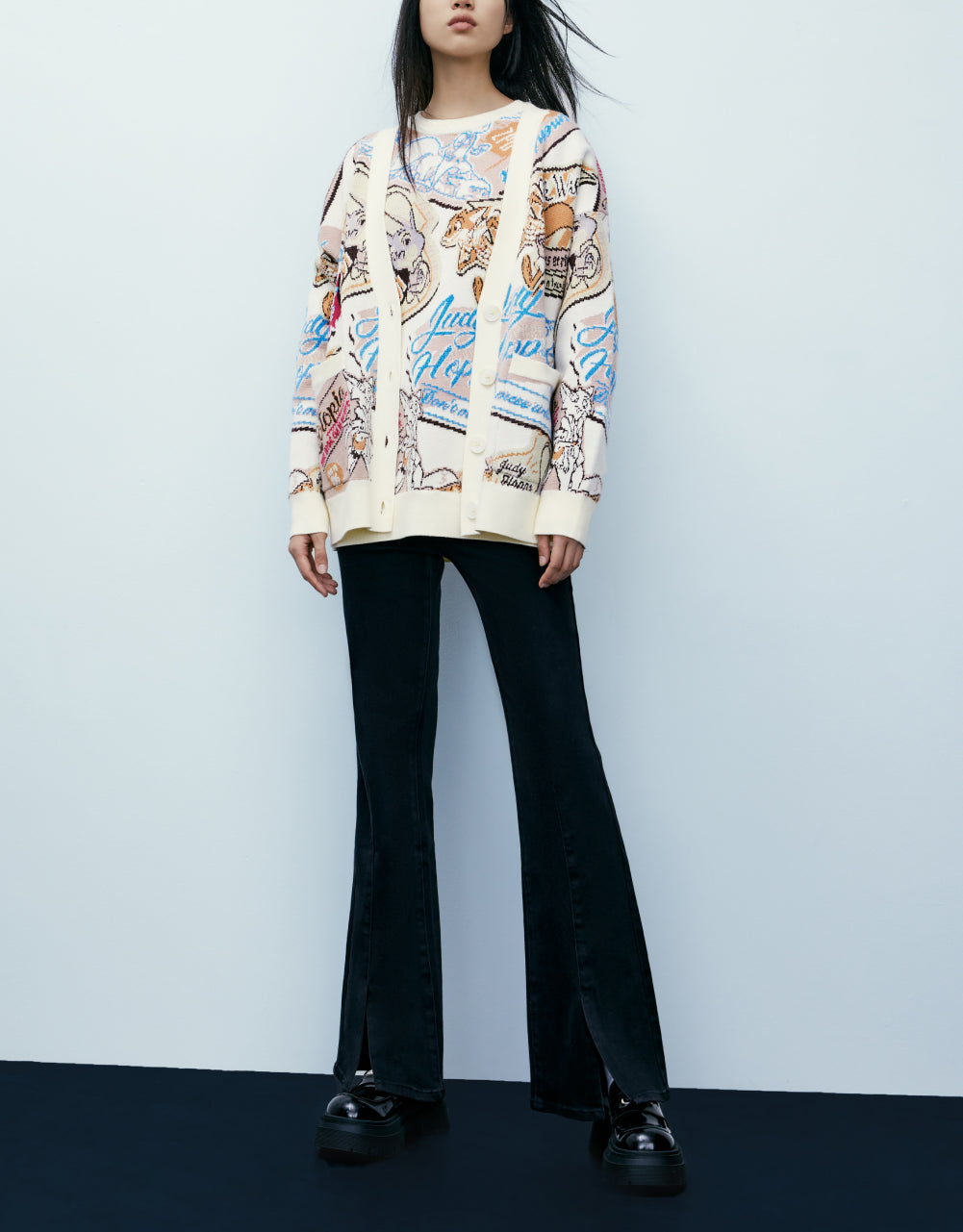 Zootopia Characters Printed Cardigan