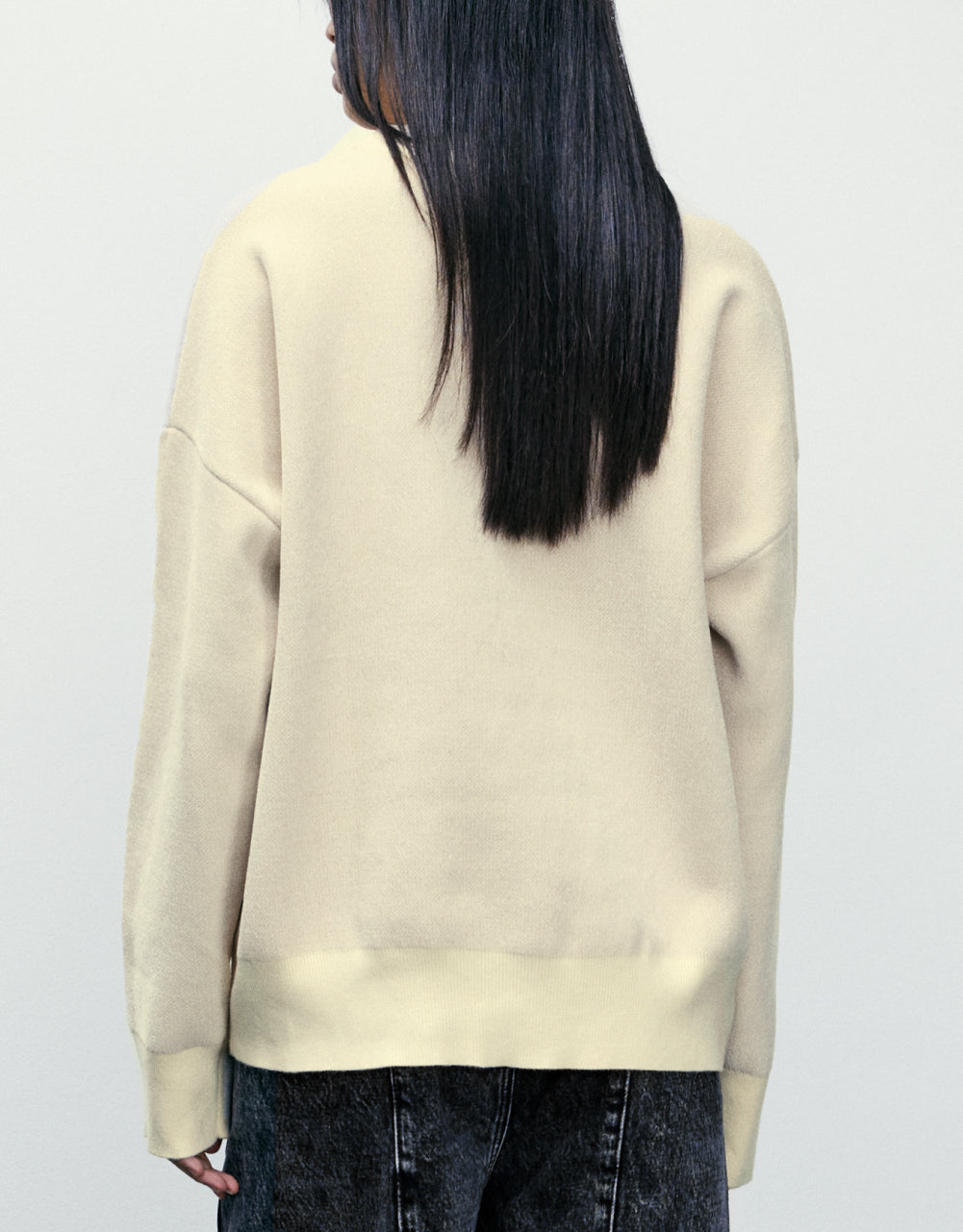 Print Knit Sweatshirt