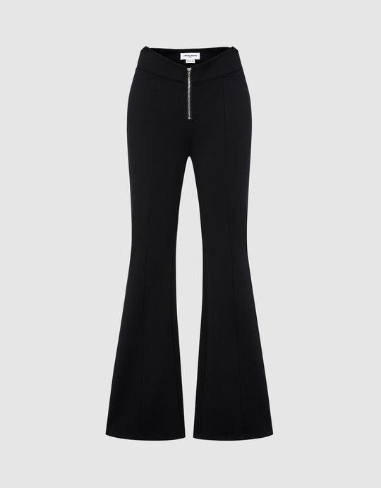 Mid Waist Flare Pants
