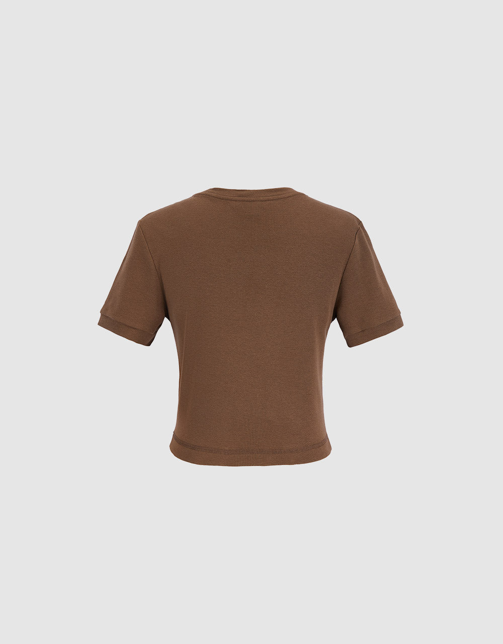 Plain Cropped T-Shirt