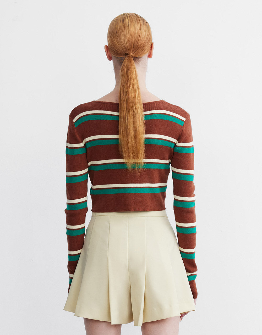 Buttoned Rib Knit Cardigan