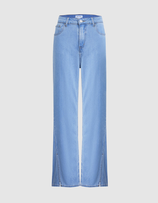 Split Wide Leg Jeans