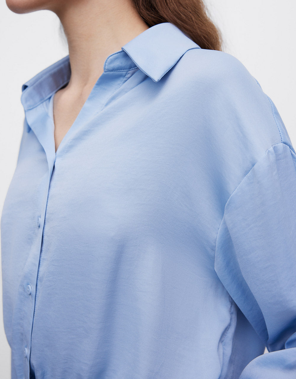 Cropped Button Up Shirt