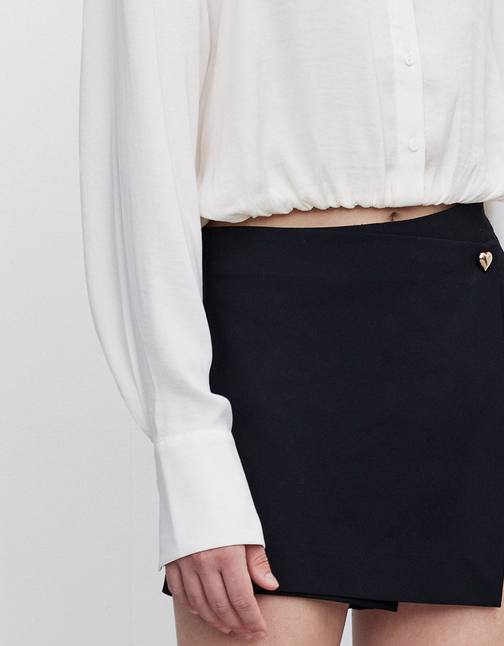 Cropped Button Up Shirt
