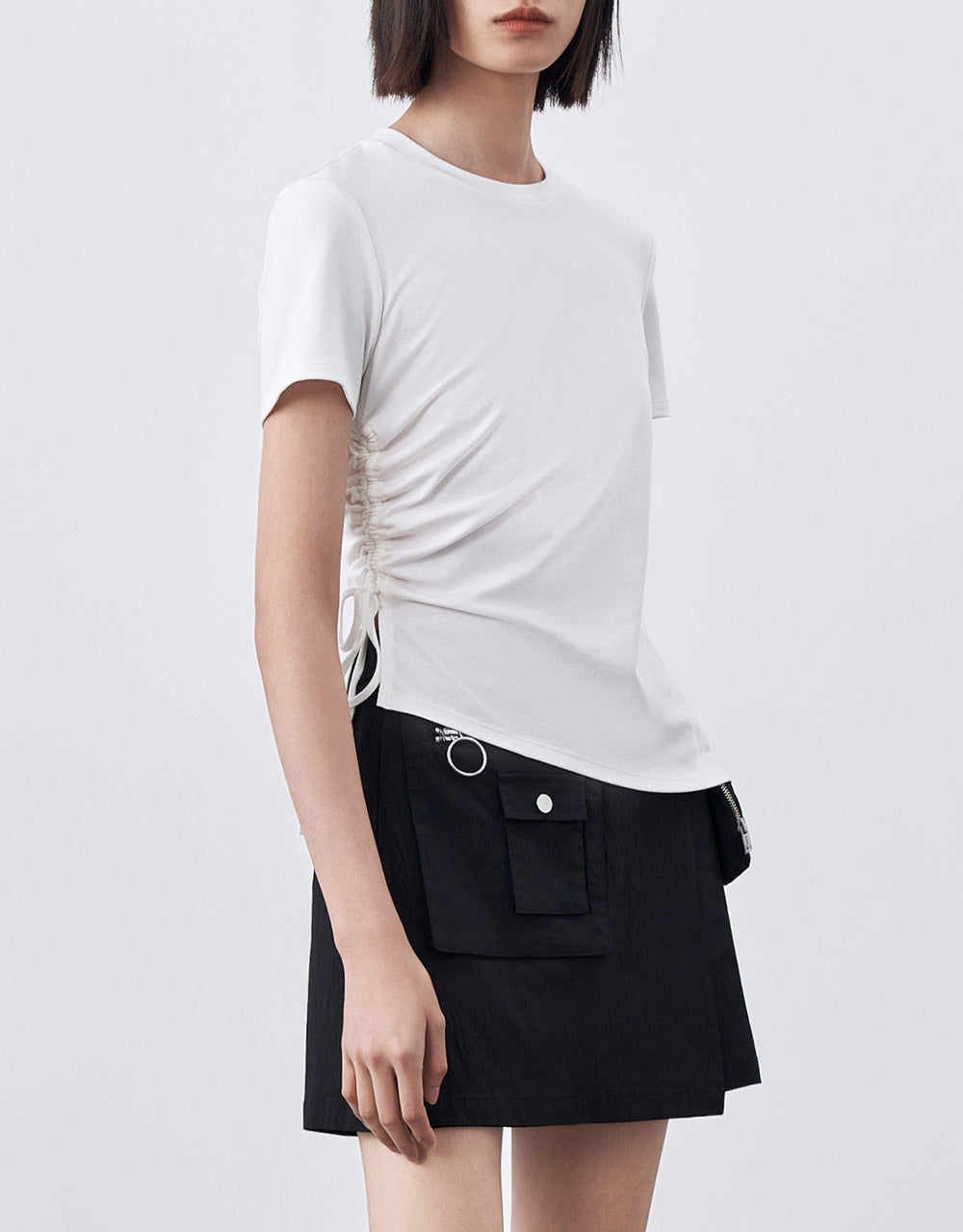 Ruched Detail T-Shirt