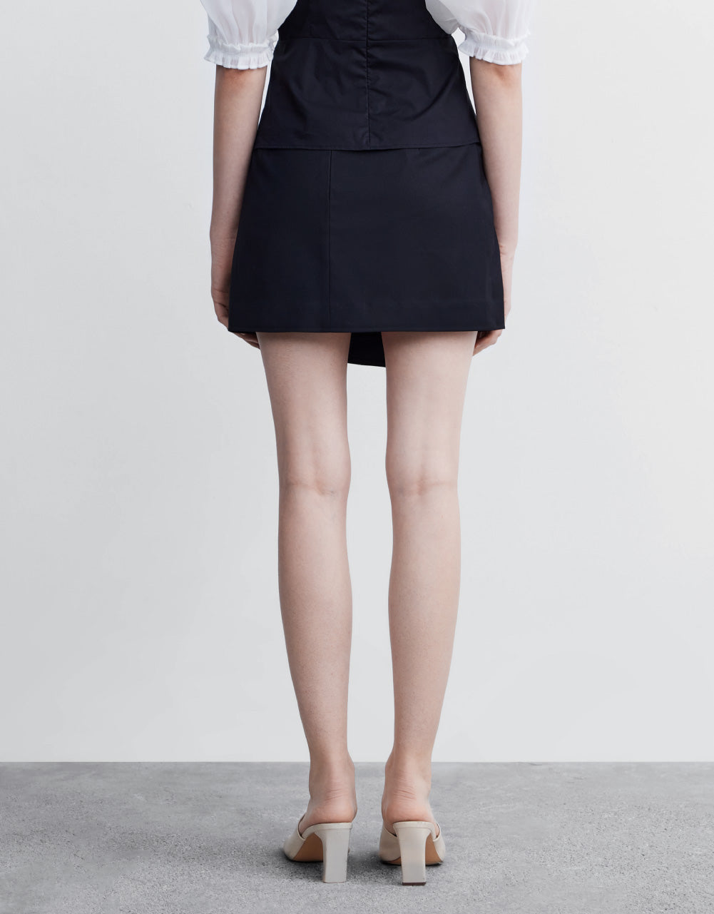 Fold Detail Knot Mini Skirt