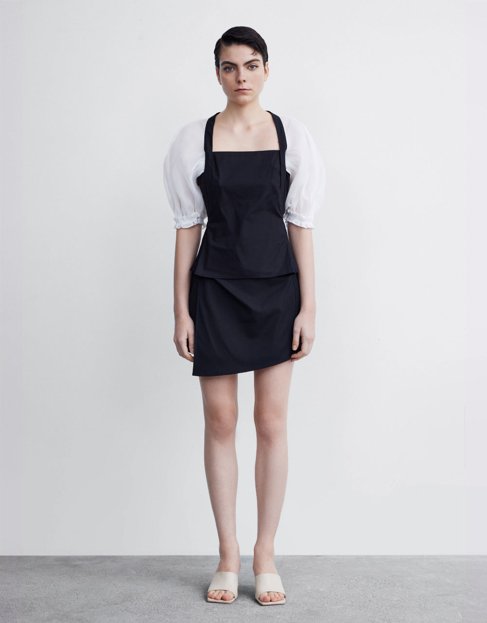 Fold Detail Knot Mini Skirt