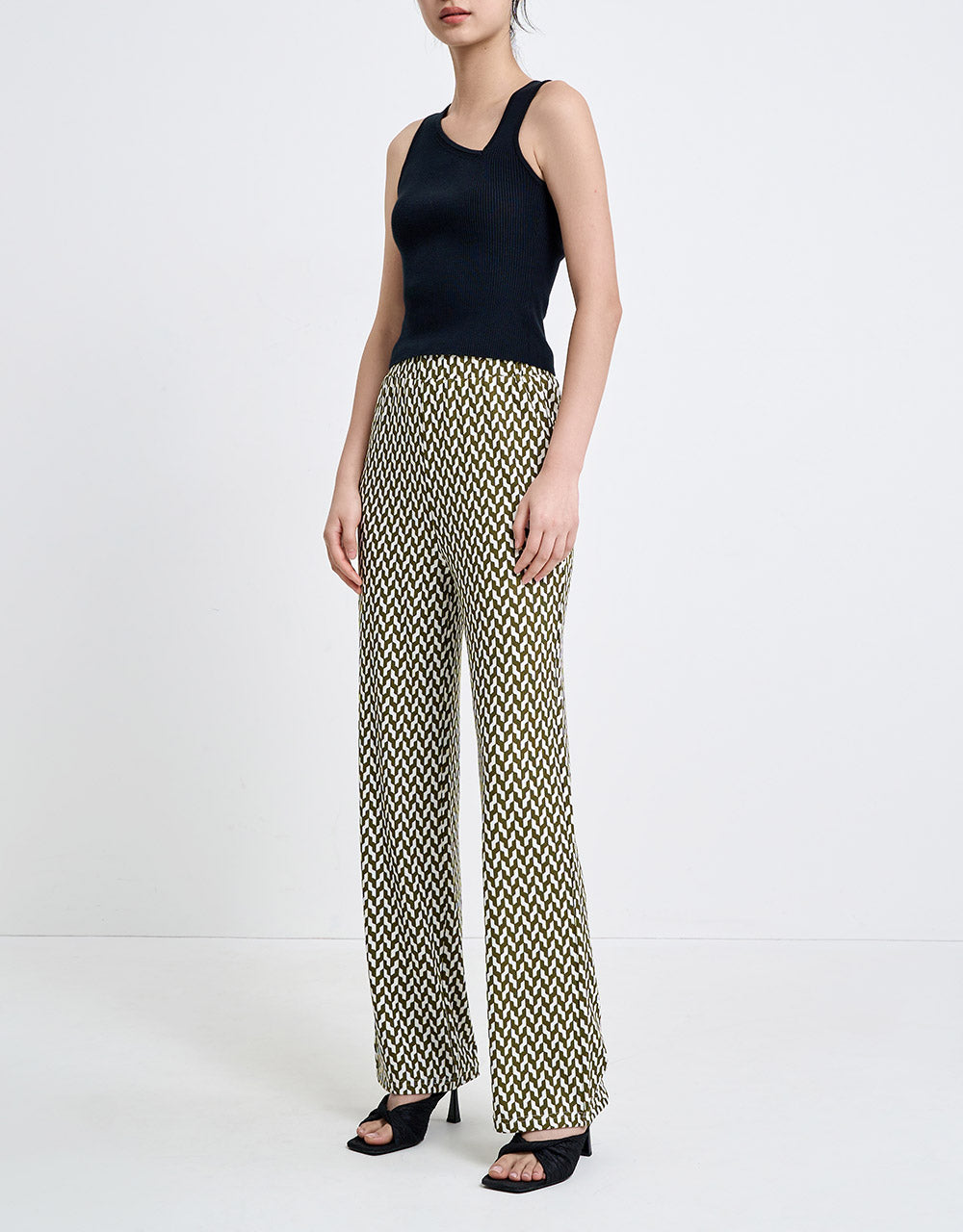 Checkered Straight Pants