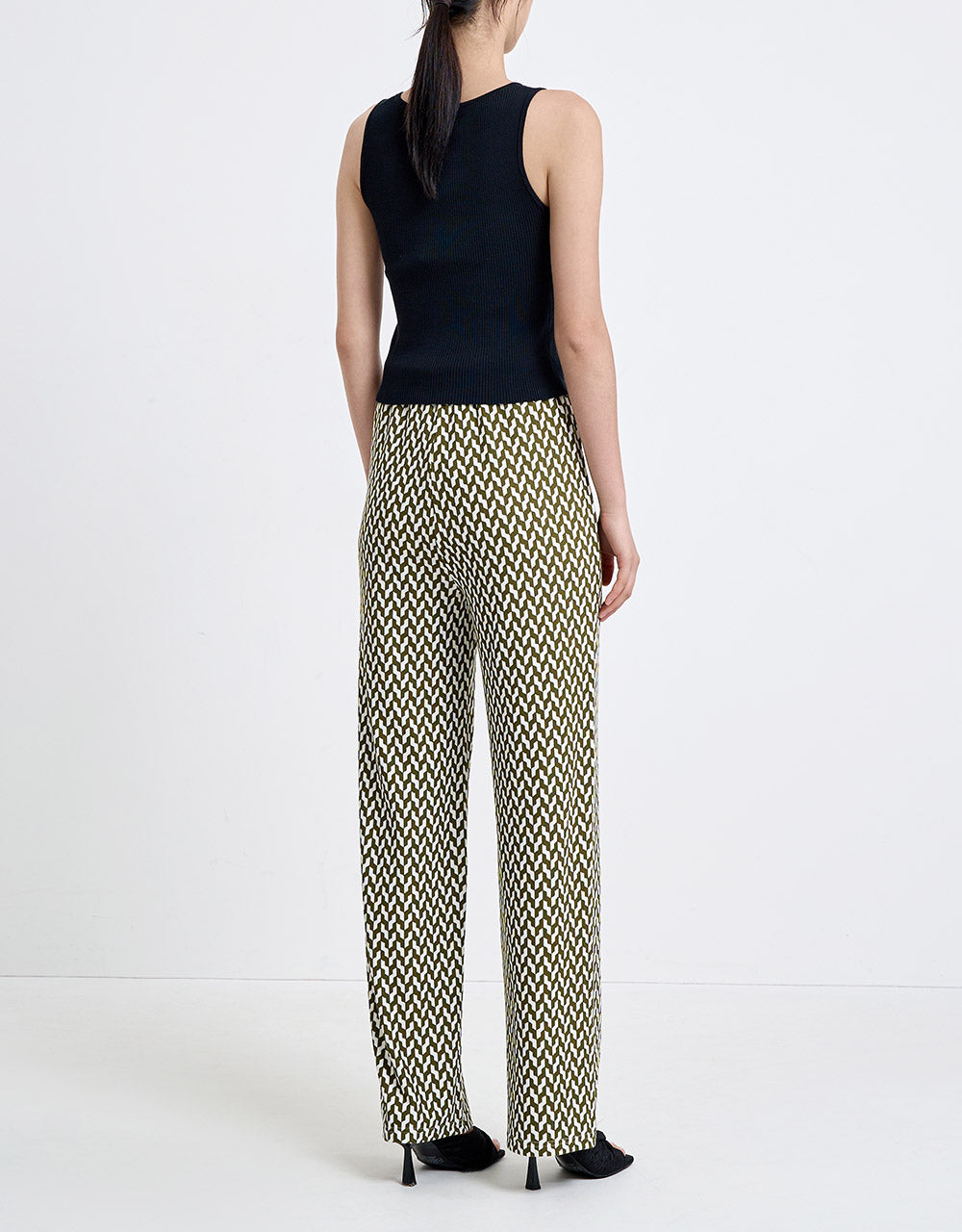 Checkered Straight Pants