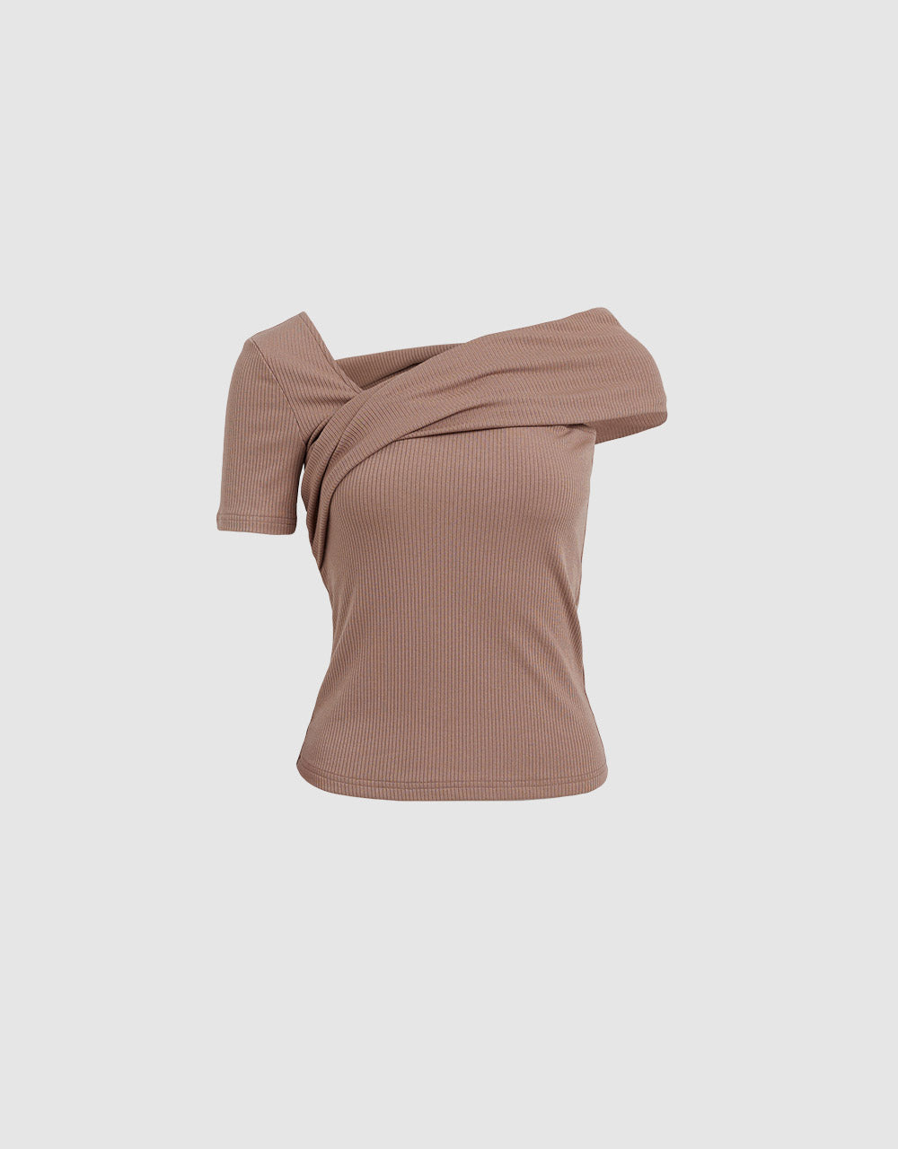 Asymmetrical Neckline T-Shirt