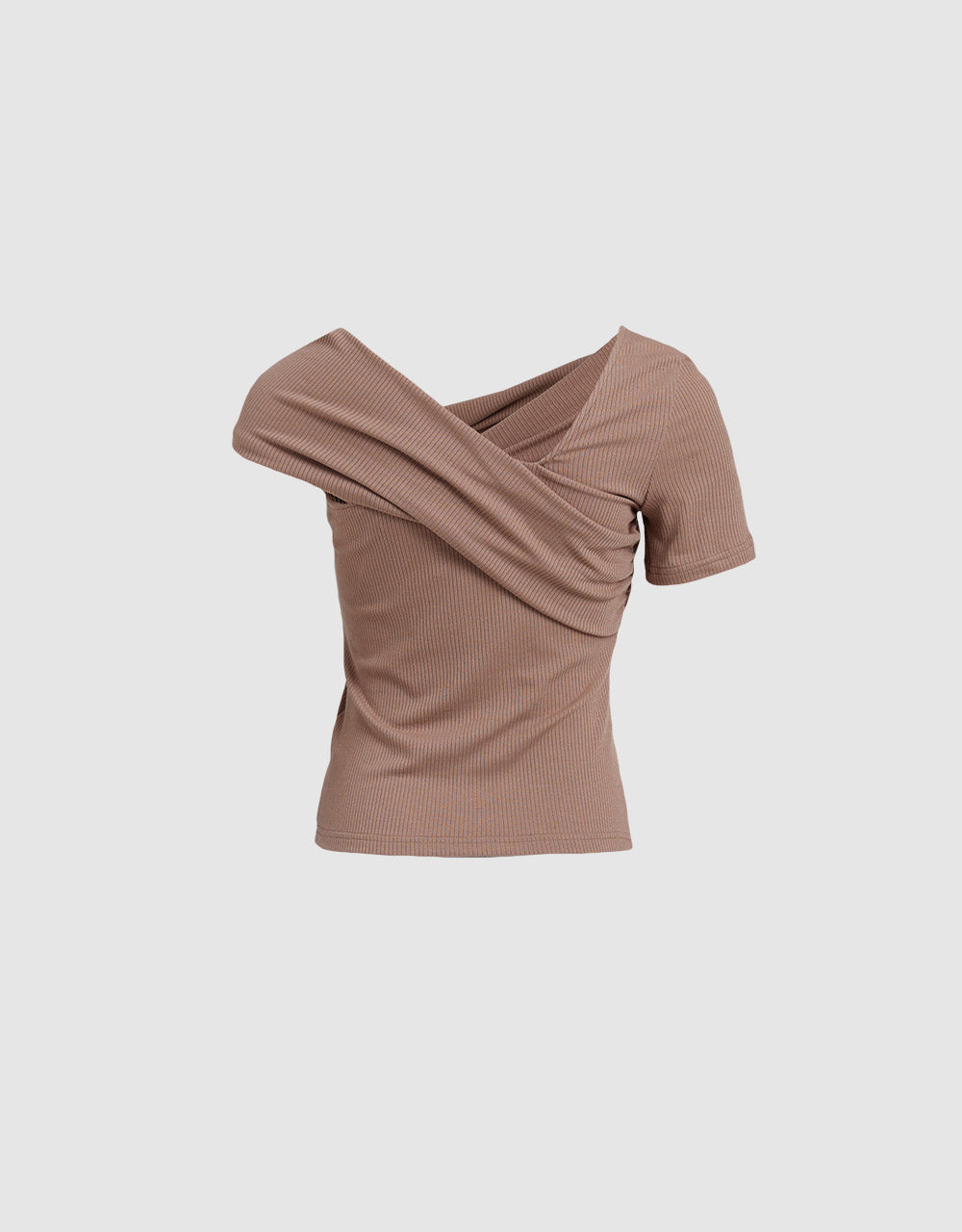 Asymmetrical Neckline T-Shirt