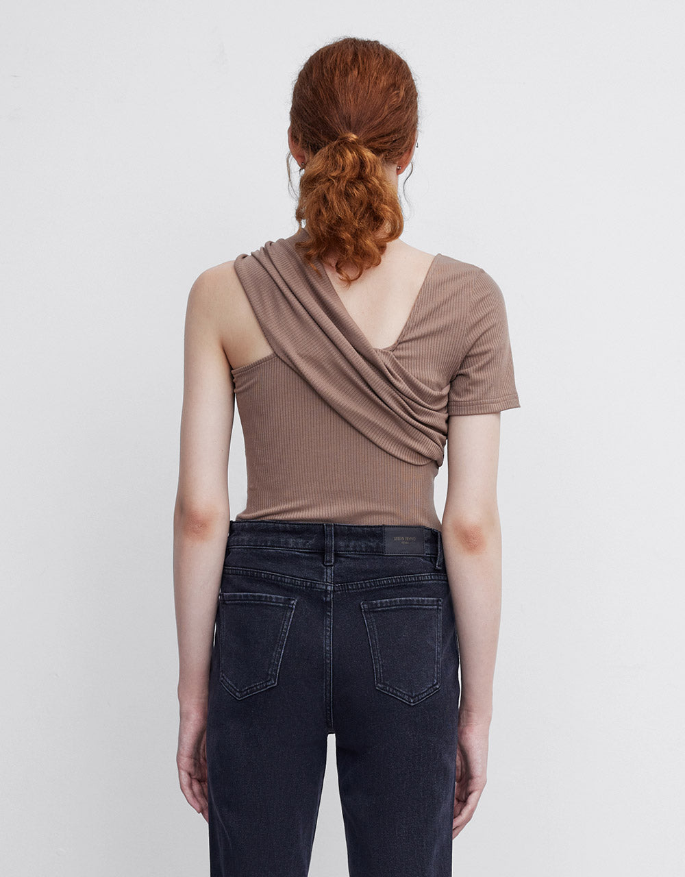 Asymmetrical Neckline T-Shirt