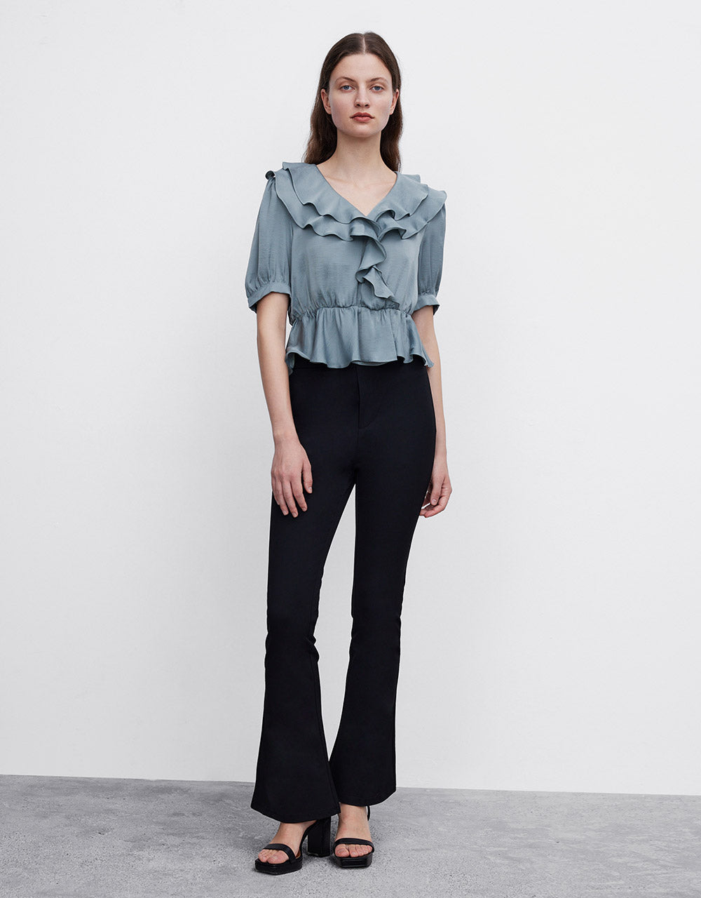 Plain Flare Pants