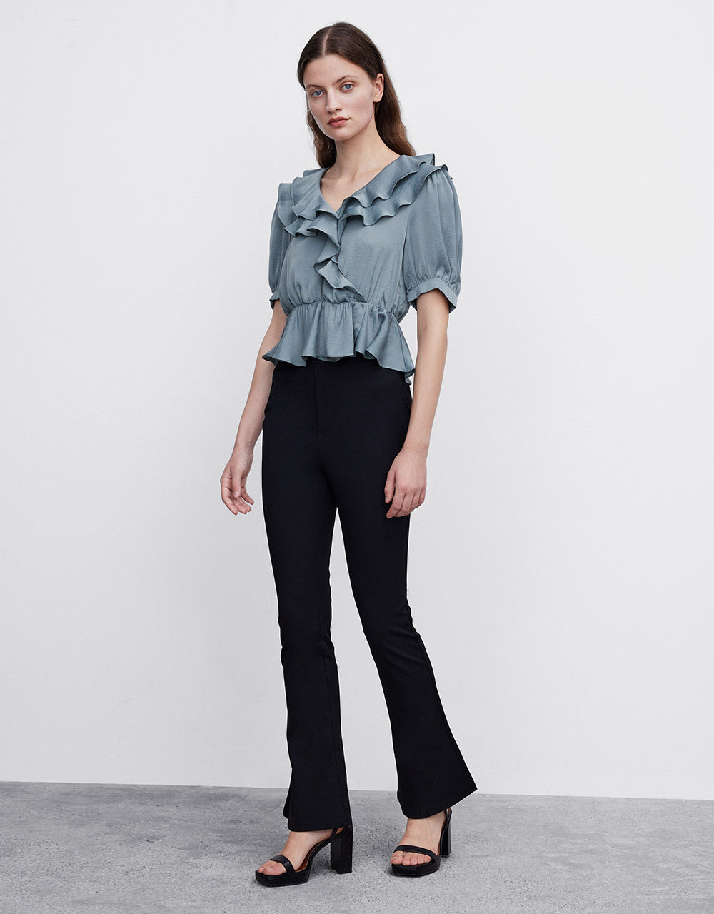 Plain Flare Pants