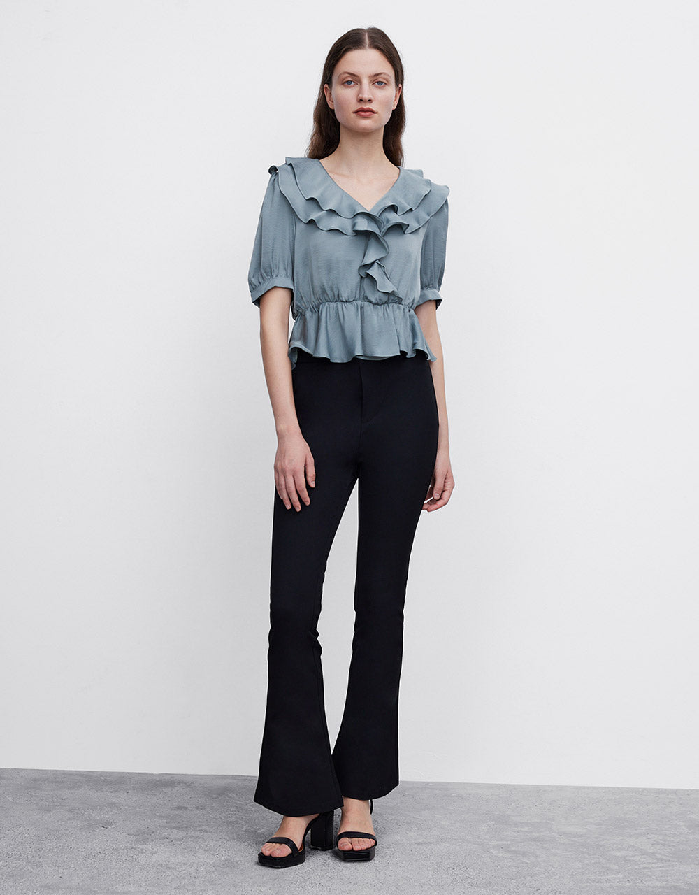 Cropped Flare Pants
